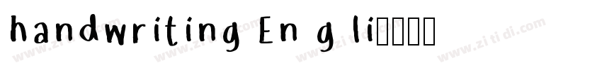 handwriting En g li字体转换